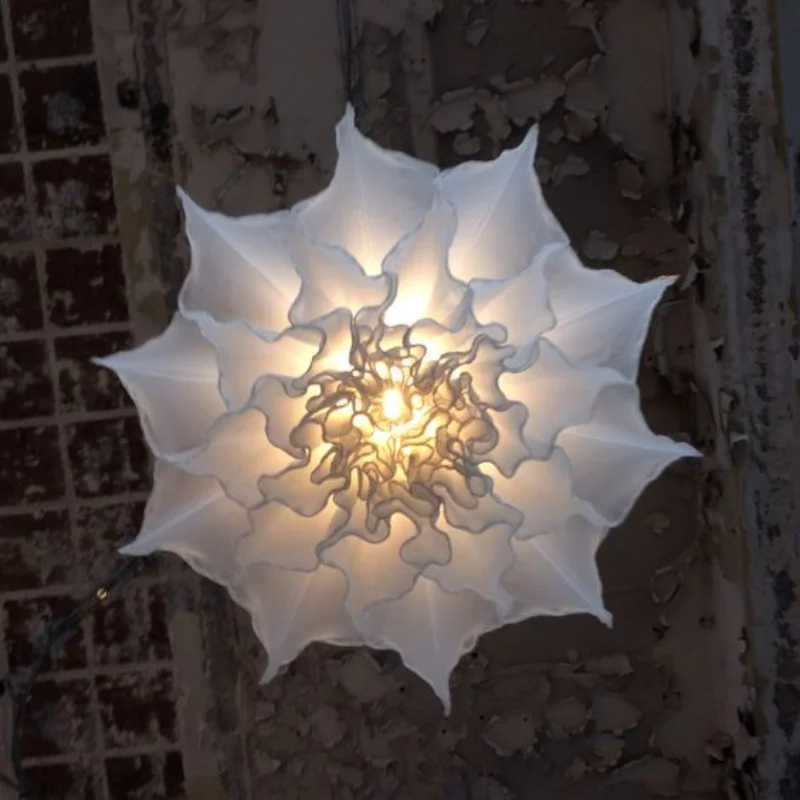 Mechanical Engineering Lantern Ceiling Peony Flower Chandelier Dynamic Lantern