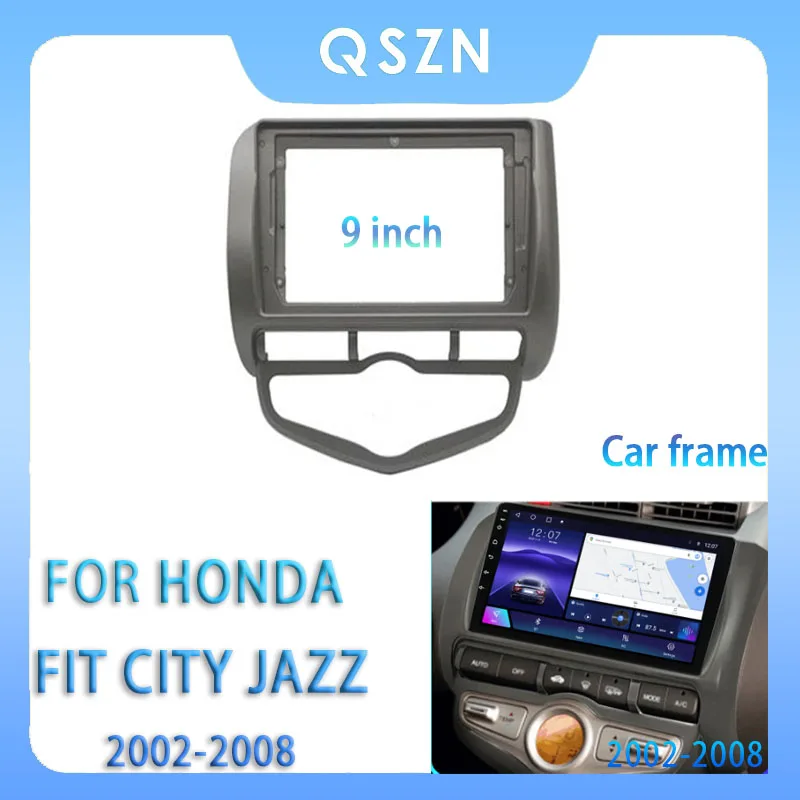 

For Honda Fit City Jazz 2002-2008 9 Inch Car Radio Fascia Android MP5 Player Panel Casing Frame 2Din Head Unit Stereo Dash Cover