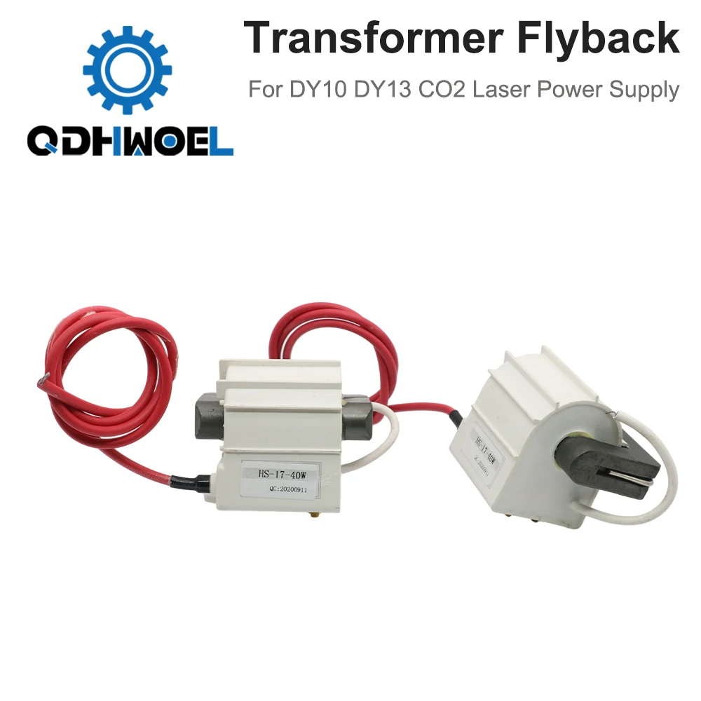 2Pcs/lot Double Laser High Voltage Transformer Flyback Lgnition Coil For 60W 80W 100W DY10 DY13 CO2 Laser Power Supply