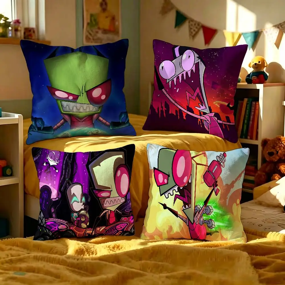 I-invader Cartoon Anime Z-zim pillow cover sofa cushion cover home room decoration children gift