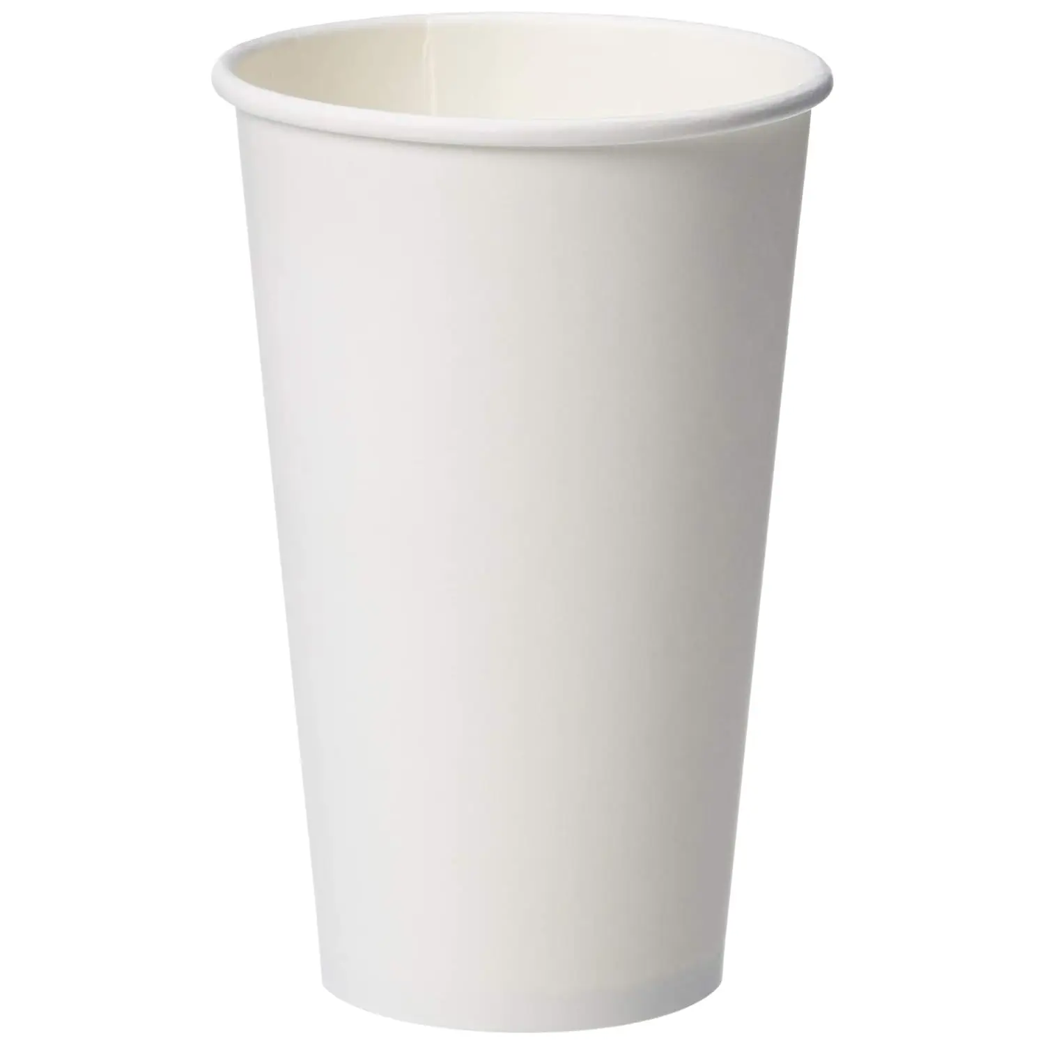 

Compostable Coffee Cups, 16oz Paper, White, Pack of 500 - Eco-Friendly Disposable