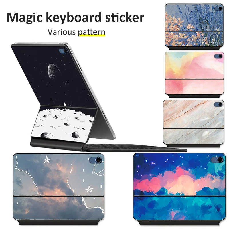 Cartoon Skin Sticker for Magic Keyboard 2025 iPad Air M3 11/13 in M2 A16 Protective Film Color Protective Film for Pro M5 M4