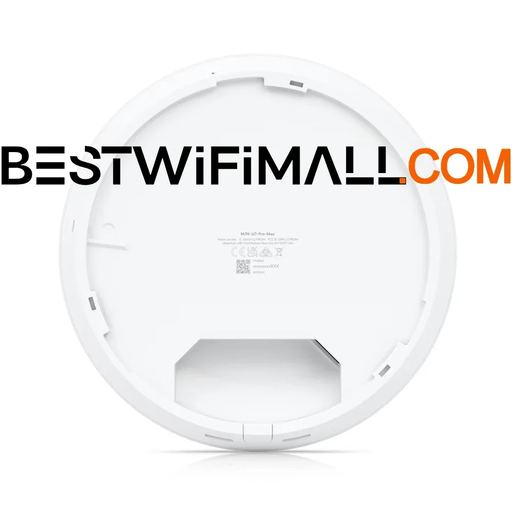 

UBIQUITI U7-Pro-Max WiFi 7 AP Ceiling-Mounted 8 Spatial Streams 6GHz 160m²(1,750 ft²) Indoor Wireless Access Point 500+Connected