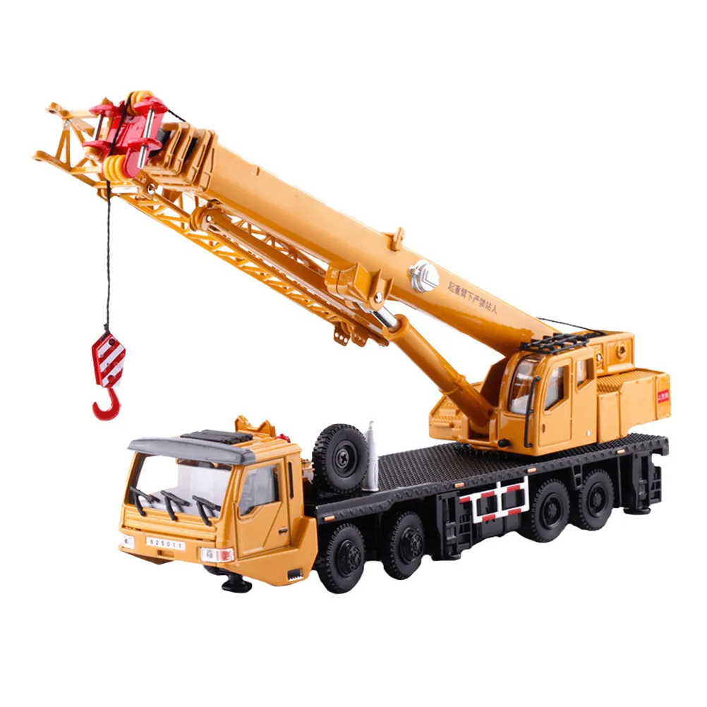 1Pcs Crane Simulation Engineering Vehicle Car Kids Plaything Decorative Desktop Ornament for Home Office Kindergarten Store
