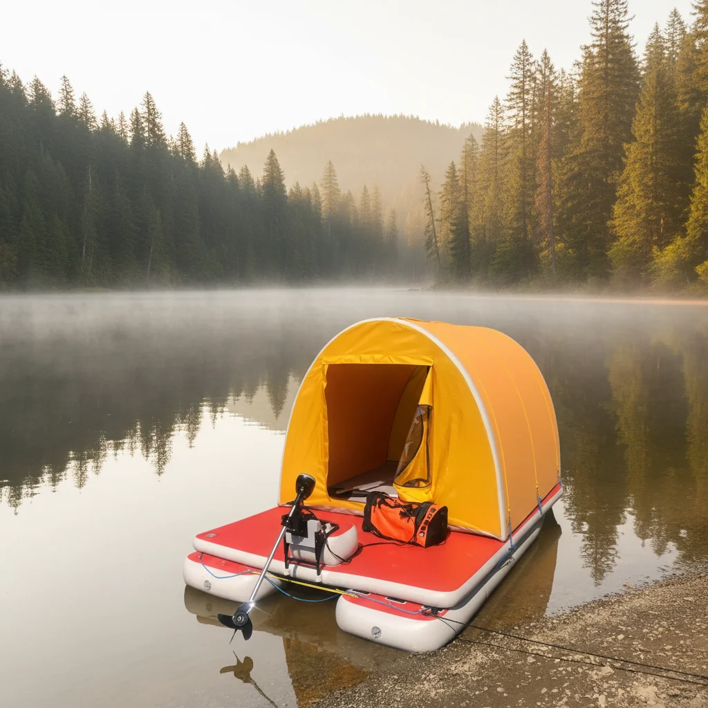 

Inflatable Fishing Tent Camping Floating Pool Tent Floating Island Electric Platform Inflatable Camping Tents for Sales