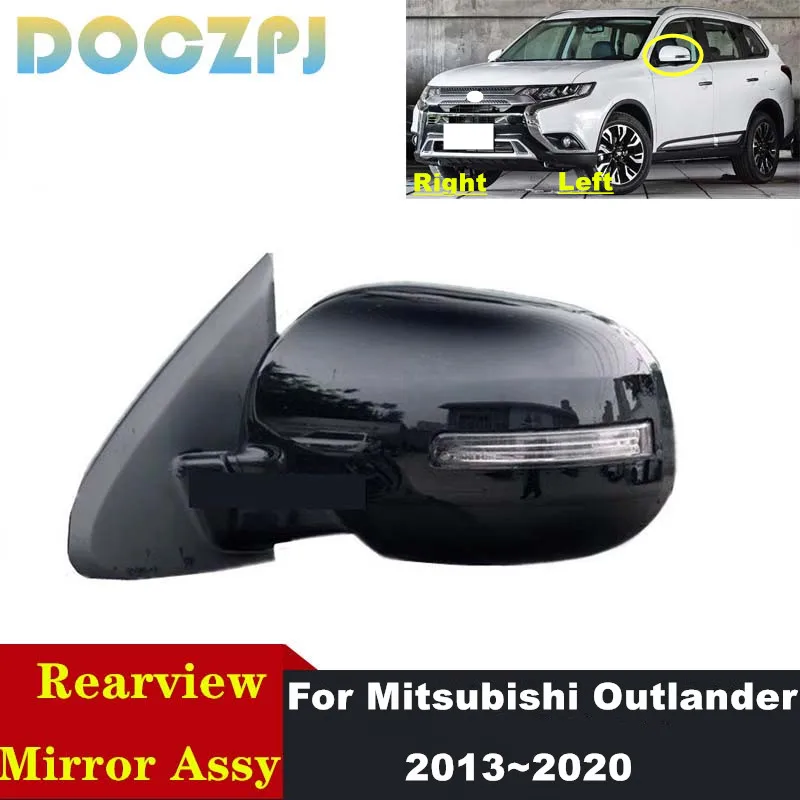 9 Wires Power Folding Car Mirror Assembly Rearview Mirror For Mitsubishi Outlander 2016~2021 With Turn Signl Light