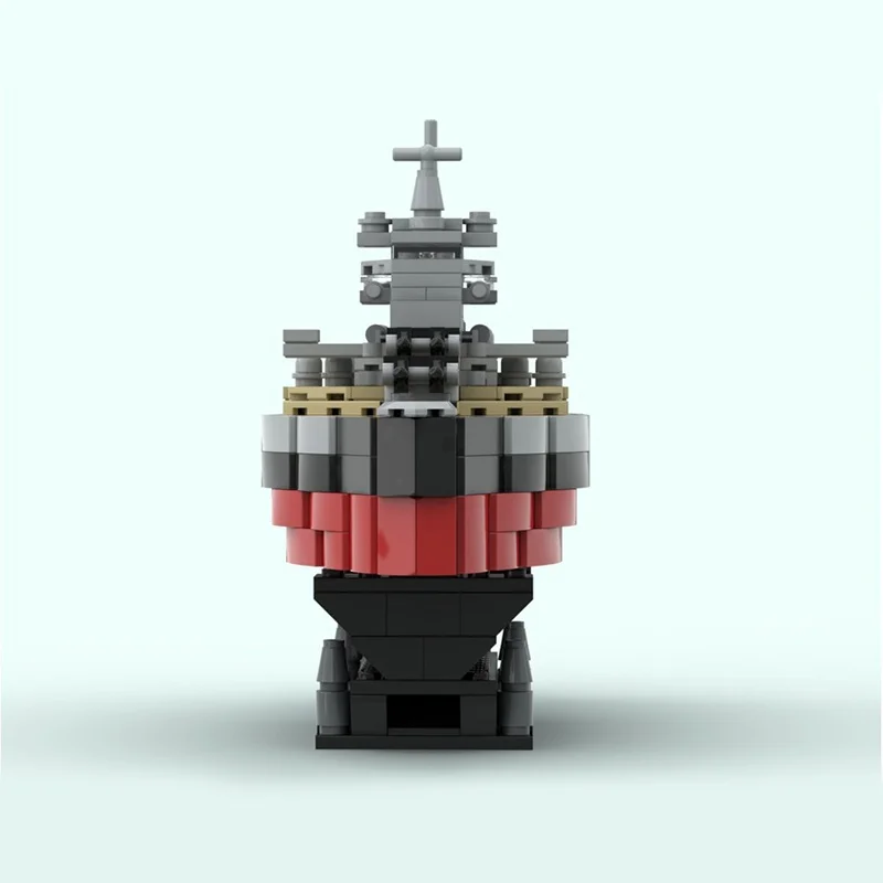 430 قطعة MOC سفينة حربية بسمارك سوبر مشوه نموذج اللبنات العمارة اللعب تجميع DIY بها بنفسك الإبداعية هدية الكريسماس فكرة #4