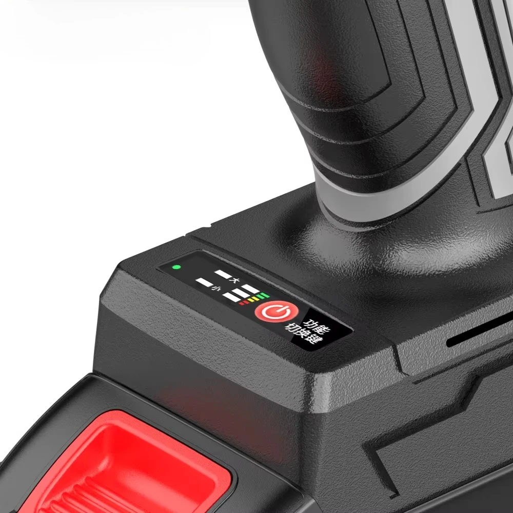 NANWEI Industrial Grade Cordless Electric Impact Wrench 3/4 Inch Battery Screwdriver with Top Torque 1500N.m Brushless Motor