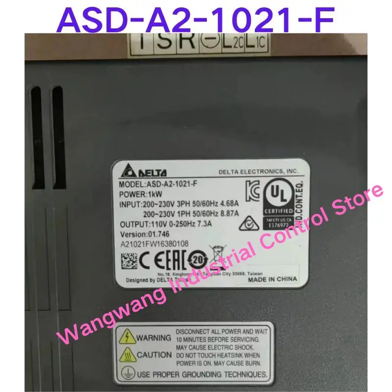 Second-hand test OK , A2 series servo drive ASD-A2-1021-F