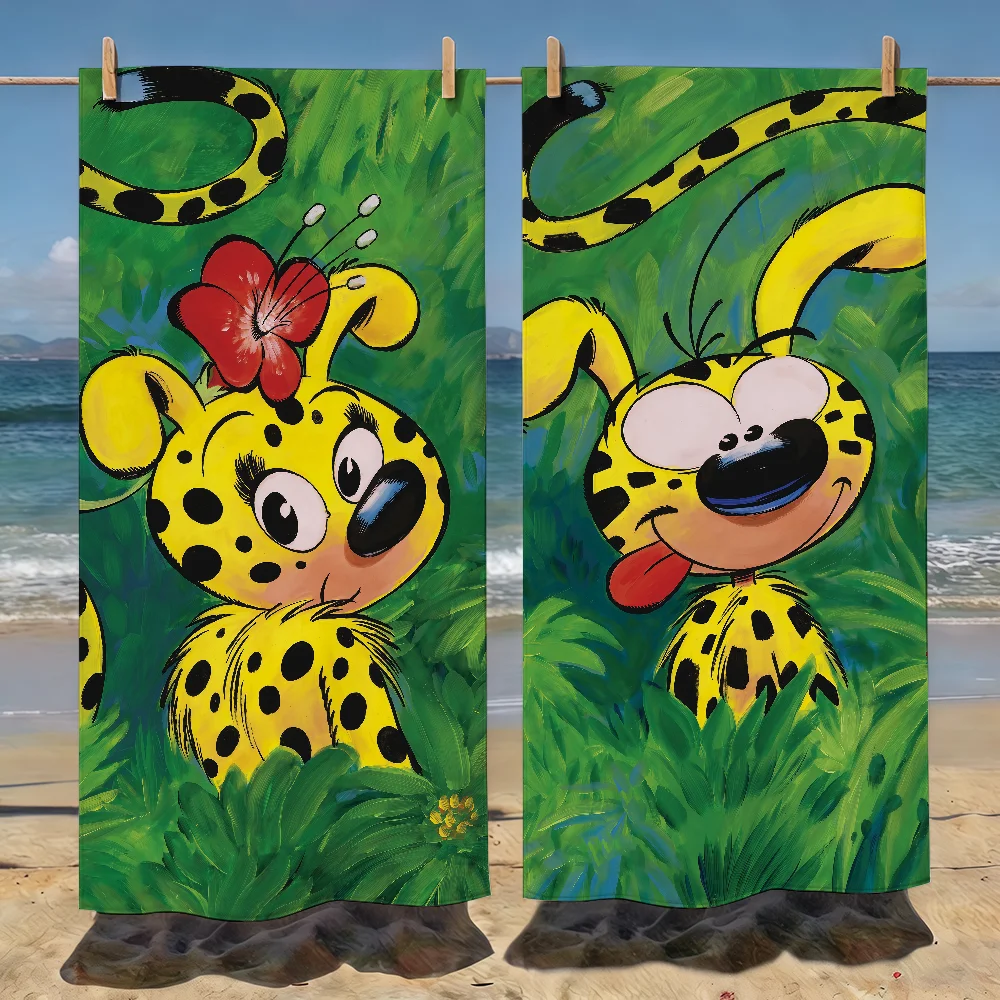 Cartoon M-Marsupilami Towel Soft Pool Gift For Travel Gym Shower Camping Quick Dry Sports Beach Towels