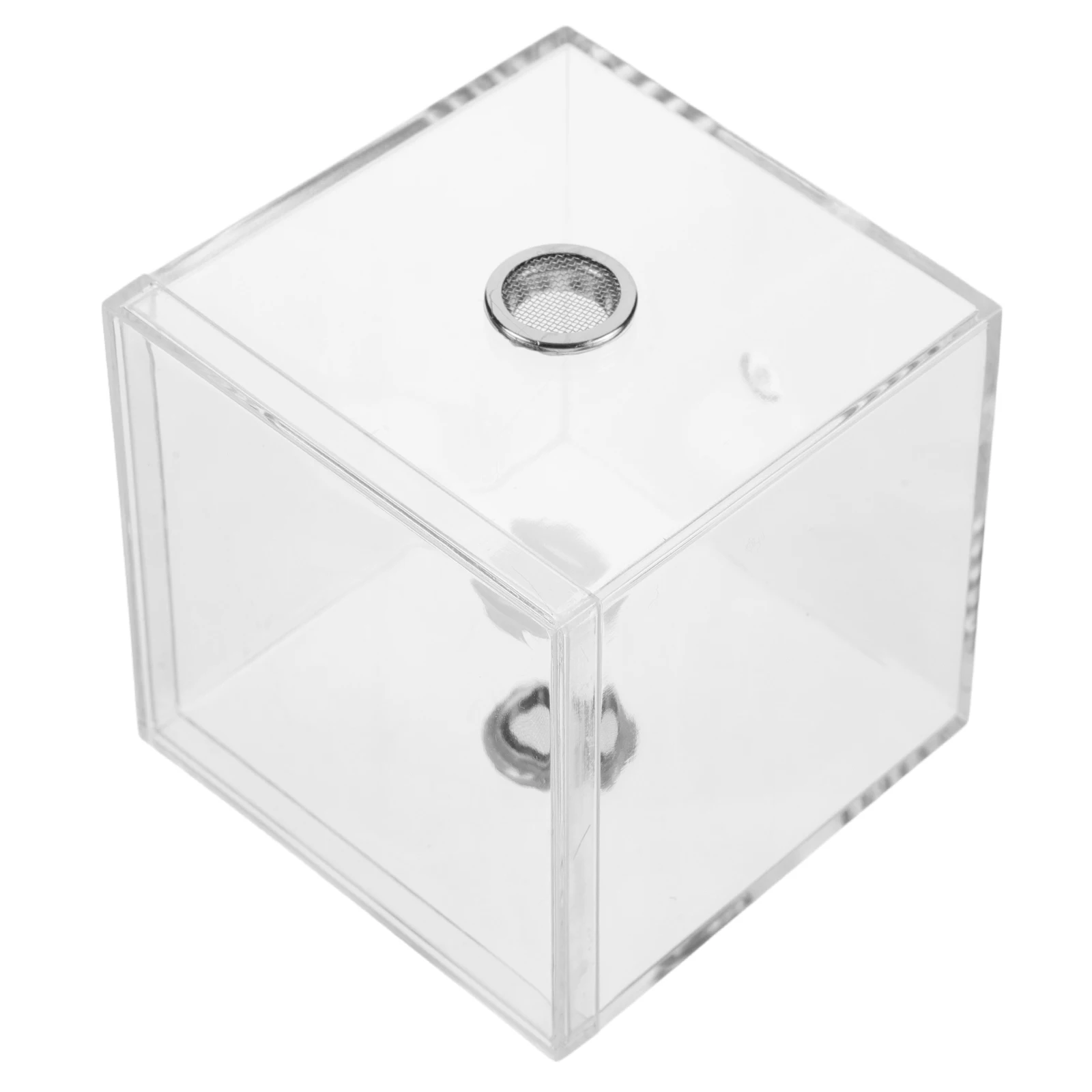 

1pcs Cricket Keeper Transparent Insect Habitat Box Jumping Spider Feeding Breeding Reptile Enclosure Bug Cage Snail Container