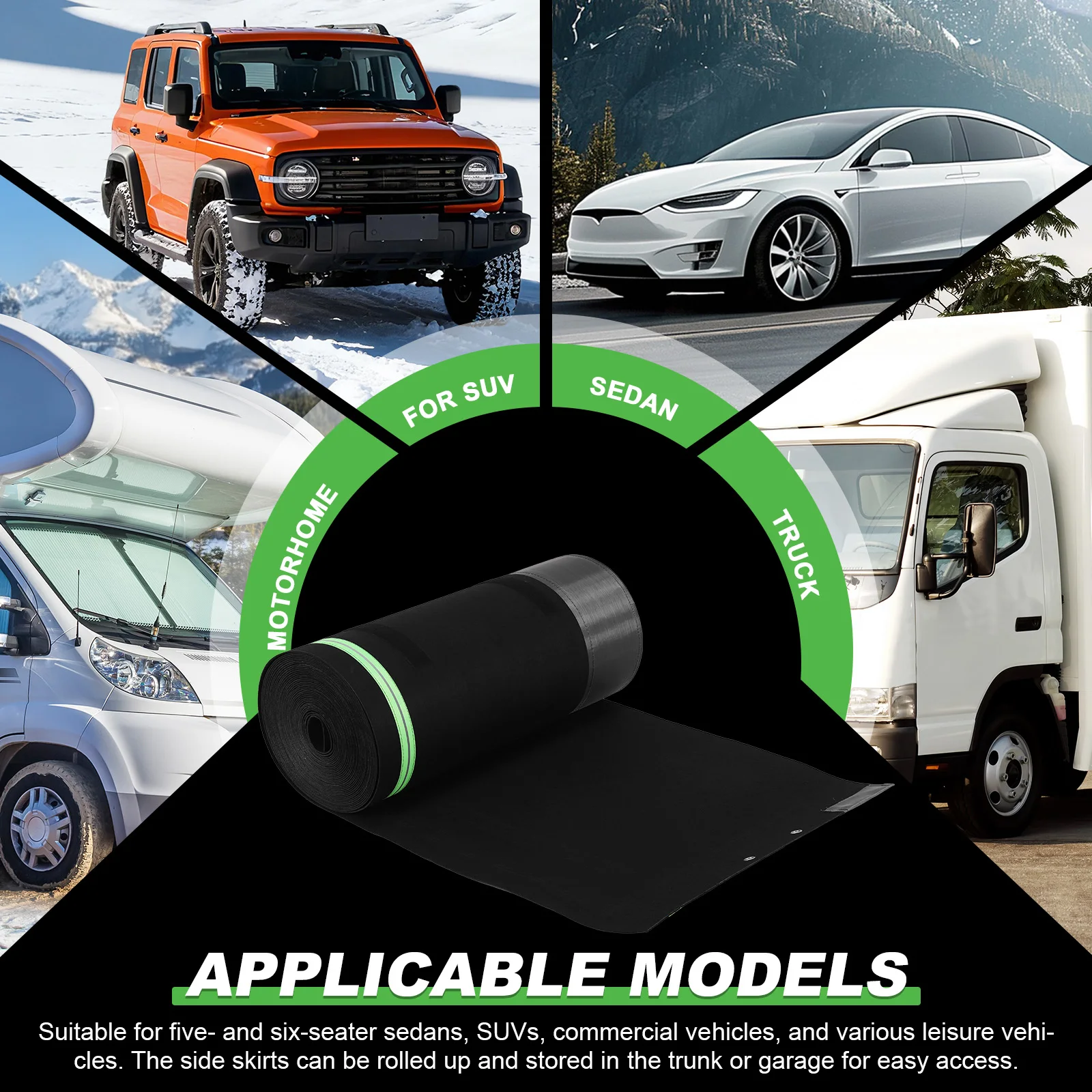 Windproof Trailer Skirts with Tightly Metal Plates Mobile Home Skirting Easy Installation Waterproof for Mobile Home Exterior