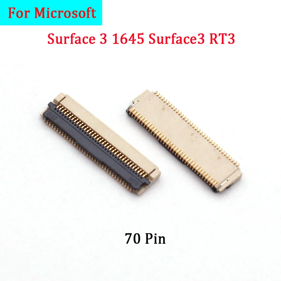 1-10Pcs LCD Display Screen Flex Cable FPC Connector Socket Plug Contact Board For Microsoft Surface 3 1645 Surface3 RT3 70 Pin