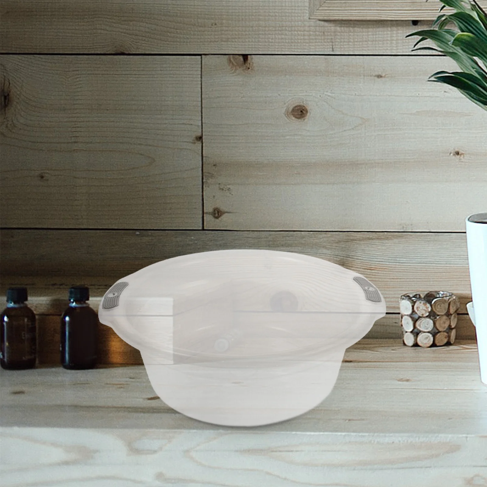 Hand Wash Foot Basin Clear Round Plastic Tub Large Capacity For Laundry Soaking Vegetable Pet Bathing Transparent Bucket