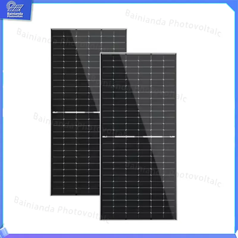 Jinkehu Neo N Type 78HL4 V 595W 615W Monocrystalline Solar Panel Bifacial Double Sided PV Module High Efficiency Solar Power