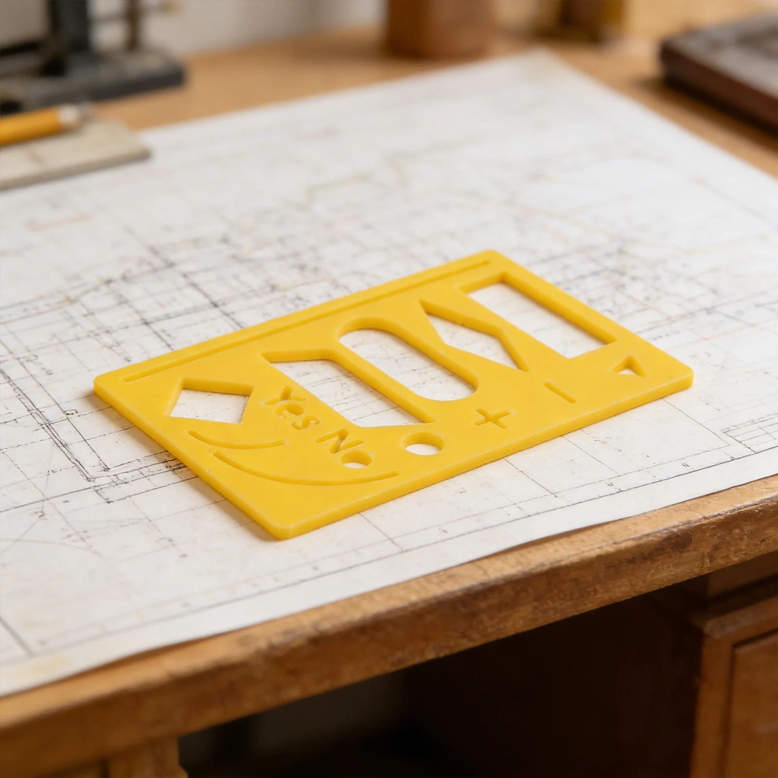 Drawing Template Ruler for Creating Flowcharts Mind Maps and Diagrams with Precision Using Plastic Stencil Tool for Office Use