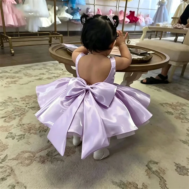 robe-de-princesse-en-tulle-et-satin-avec-nœud-et-fleurs-pour-bebe-et-enfant-robe-de-premiere-communion-robe-de-bal-robe-de-fete-de-mariage-robe-d'anniversaire-robe-de-spectacle