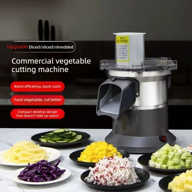 New X1 Multifunctional Electric Commercial Vegetable Cutter Dicing Shredding Slicer 4 Plug Options for Food Service Shop