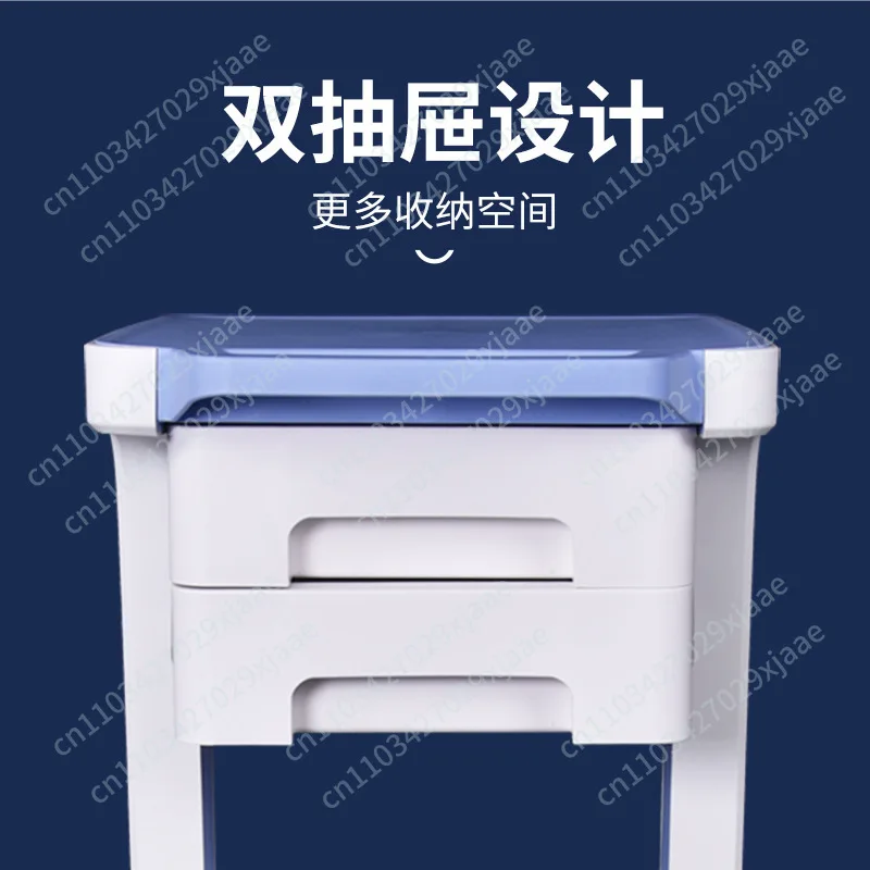 Desktop Instrument Cart Beauty Hospital Clinic Single Drawer Cart ABS Plastic Mobile Storage Cart