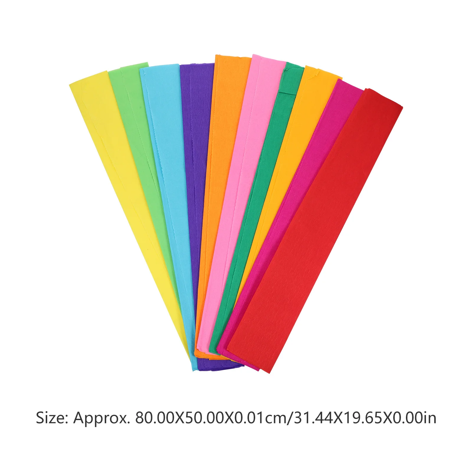 100 Sheets Crepe Paper Set Assorted Colors Bright Flexible Safe for Kids DIY Handmade Paper Crafts Flower Making Material