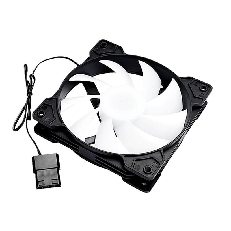 QiuzAim Computer case fan six in one set PC 120mm FAN Air-Cooler Processor Cooler DIY Cooling Fan DC12V Big 4Pin ventilator