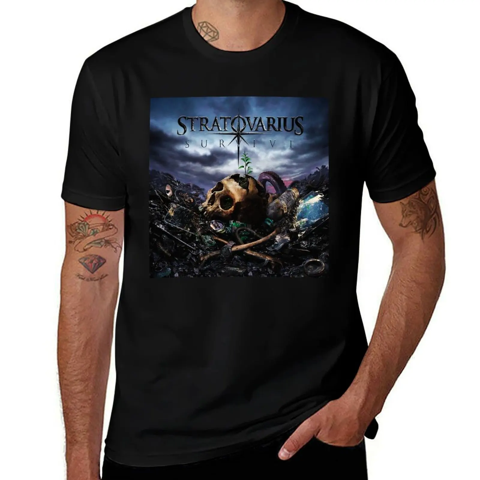 

Survive Stratovarius T-Shirt quick drying hippie clothes custom t-shirts football t shirt t shirts for men graphic