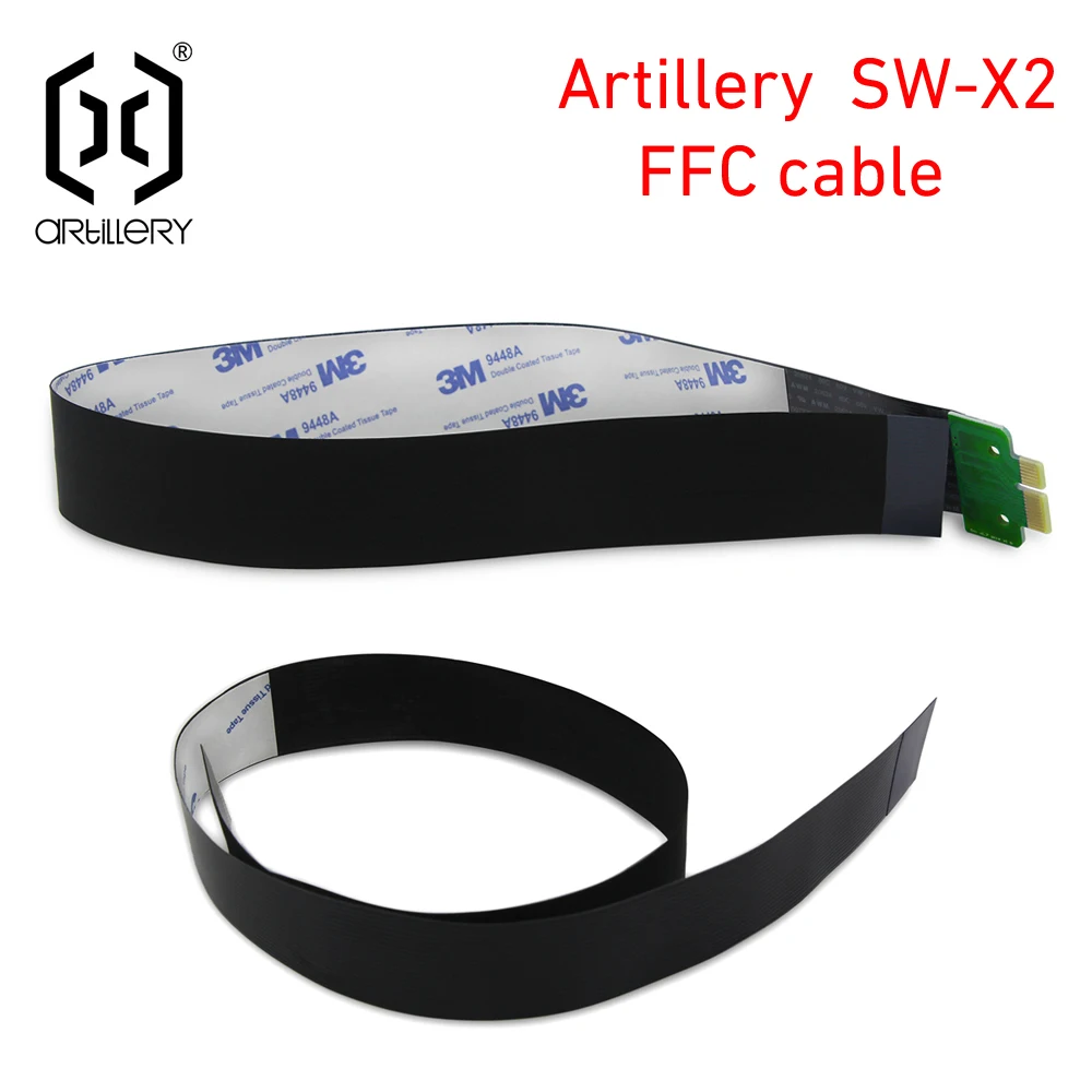 Artillery 3d Printer Sidewinder SW-X2 X Adapter Board FFC Cable Length 500mm,24PIN 1.0mm&Gold Finger Assembly 30PIN