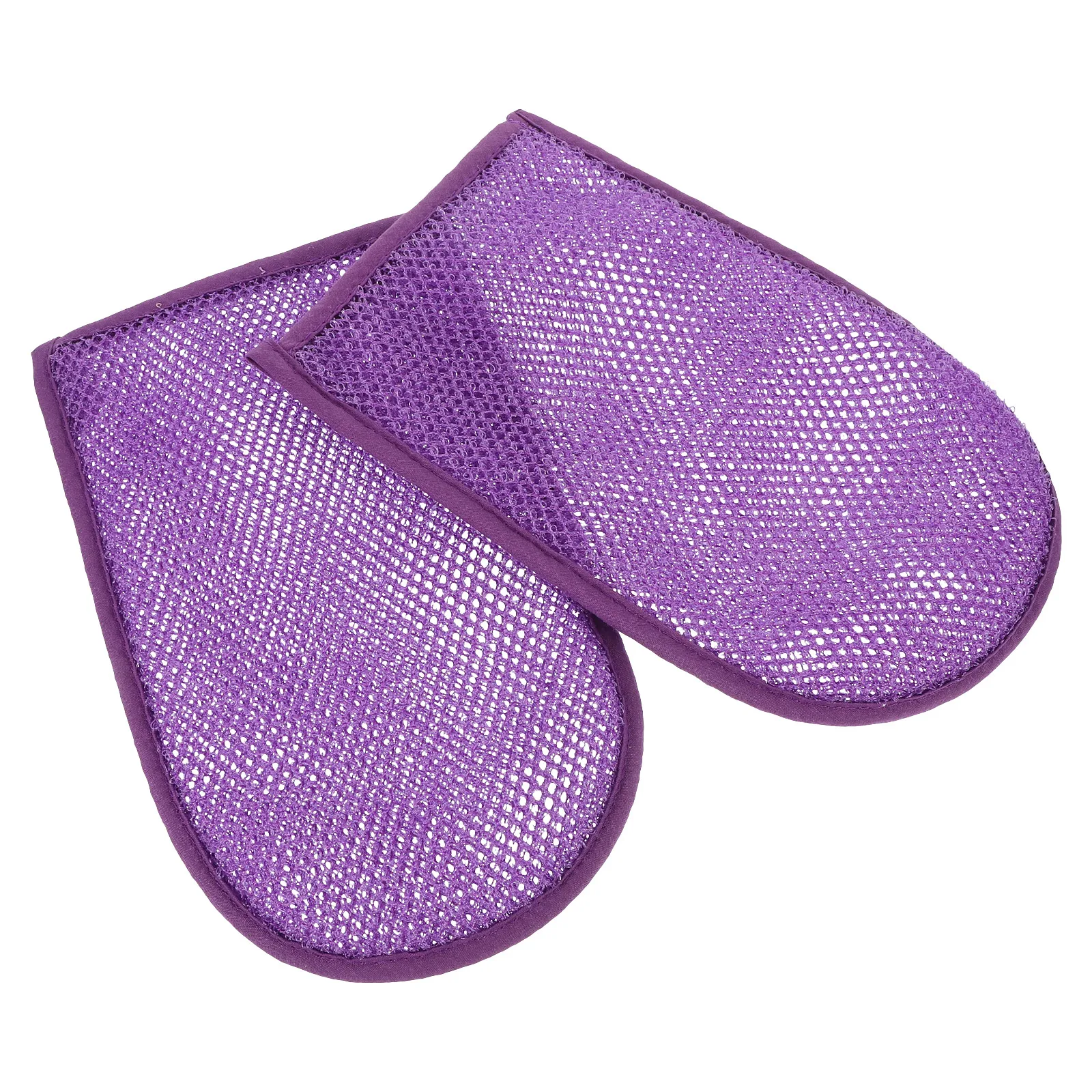 

2 Pcs Bath Gloves Shower Exfoliating Mitts Body Body Scrubber Scrubber Sturdy Nylon Bathing Exfoliating Mitt Tool