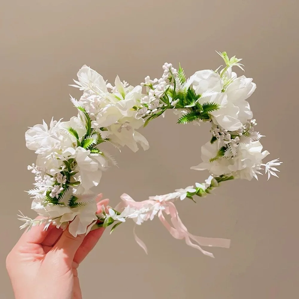 Trendy Simulation Flower Side Hairpin Elegant Lily Hibiscus Headdress Summer Beach Holiday Hair Styling Accessory Girl