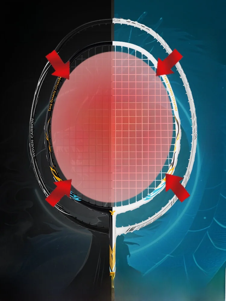 

YOOL Full Carbon Fiber Badminton Raet Sweet Spot Controlled Play Training Raet Adjustable Weight Hard t