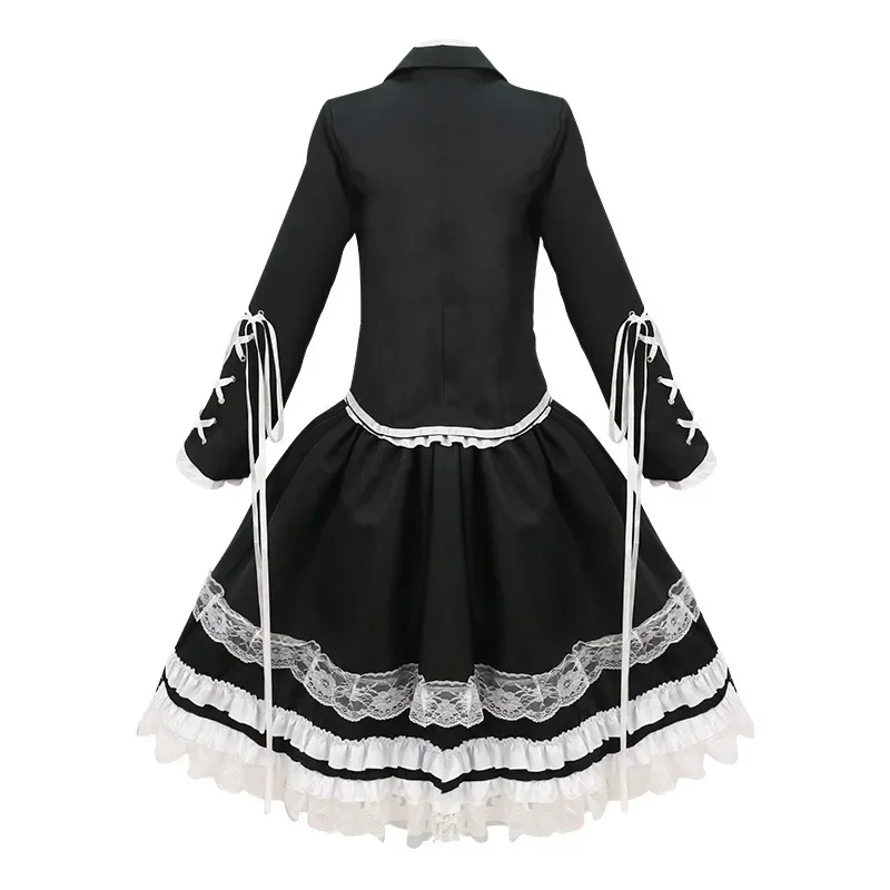 Dangaronpa Celestia Ludenberg Cosplay Dangaronpa Costume School Uniform Women's Halloween Full Set Gothic Lolita Costume Party