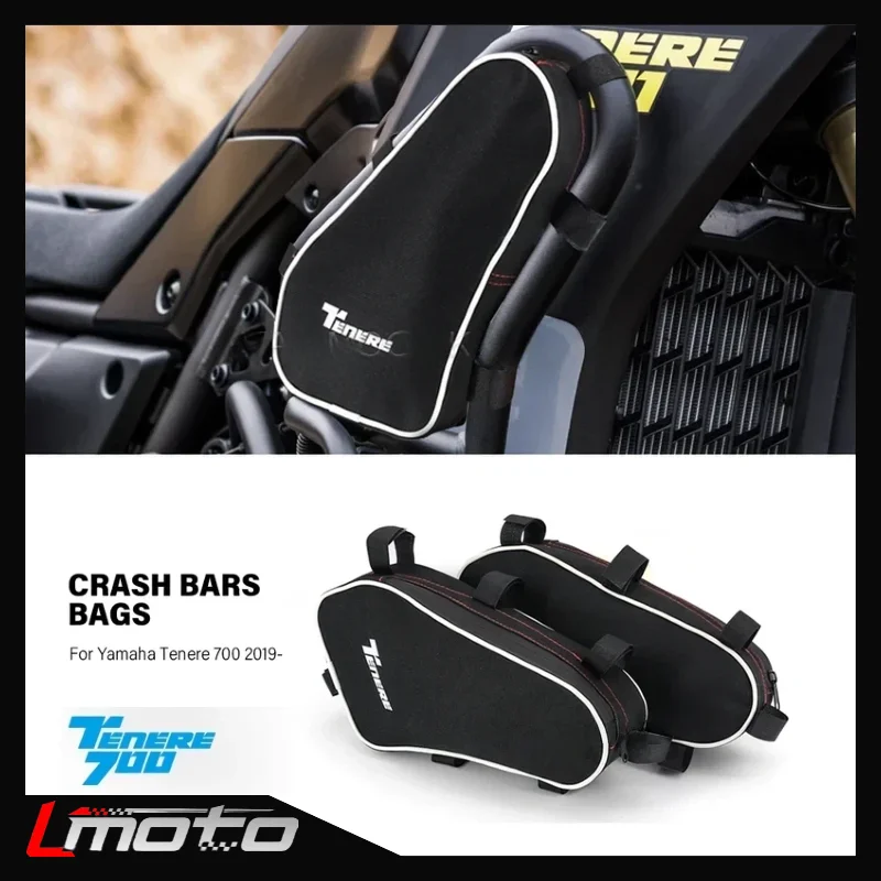 

Motorcycle Engine Crash Bars Bag For Yamaha T7 Tenere700 Tenere 700 2019 2020 2021 2022 - Travel Storage Tool Waterproof Bags