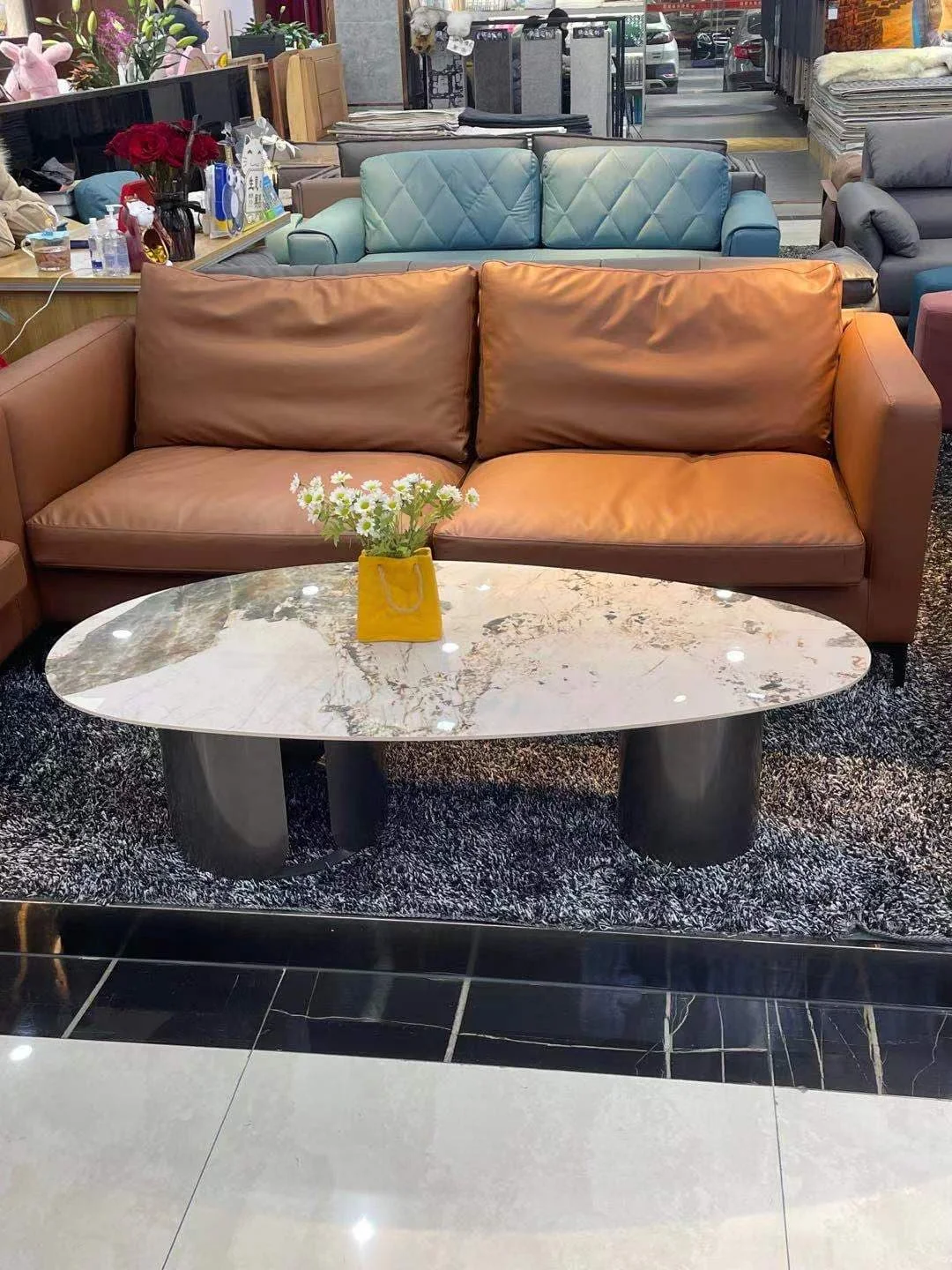 Home Goods Sofa Table Steel Center Table Marble Center Table