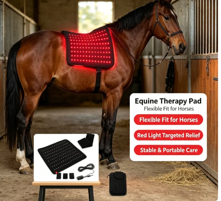 660nm 850nm Infrared Red Light Therapy Pad for Horse Equine Animal Pet Body Recovery Care Wrap