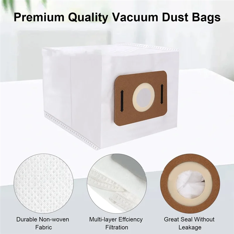 Bolsas de polvo de repuesto de A006-8 cuartos para mochila de vacío Atrix Ergo, pieza de repuesto VACBP1 VACBP36V VACBPAI, componentes de vacío, 8 Uds.