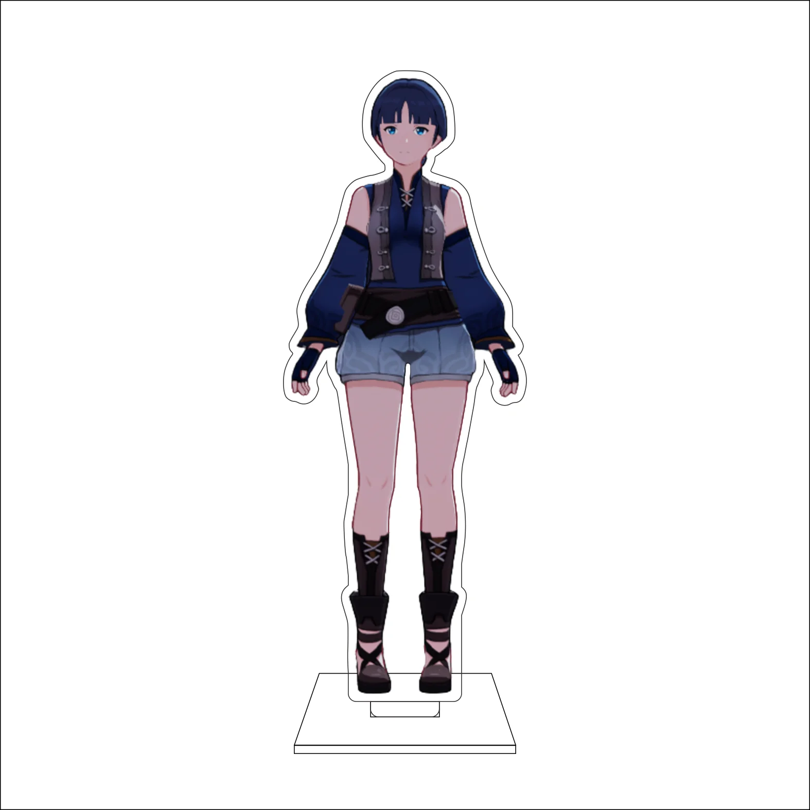 16CM Anime Genshin Impact Cosplay Acrylic Figure Stand Plate Paimon Lumine Aether NPC Ornaments Gifts view 6
