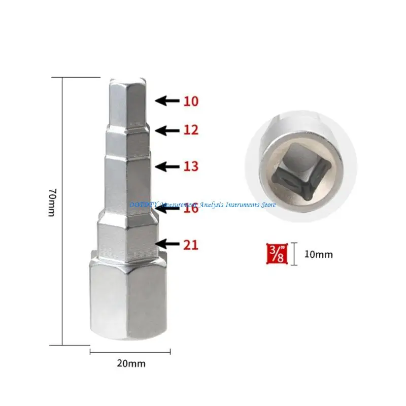 

Промышленный ступенчатый ключ 367D, термообработанные радиаторы, ключ для закручивания клапанов, привод 3/8
