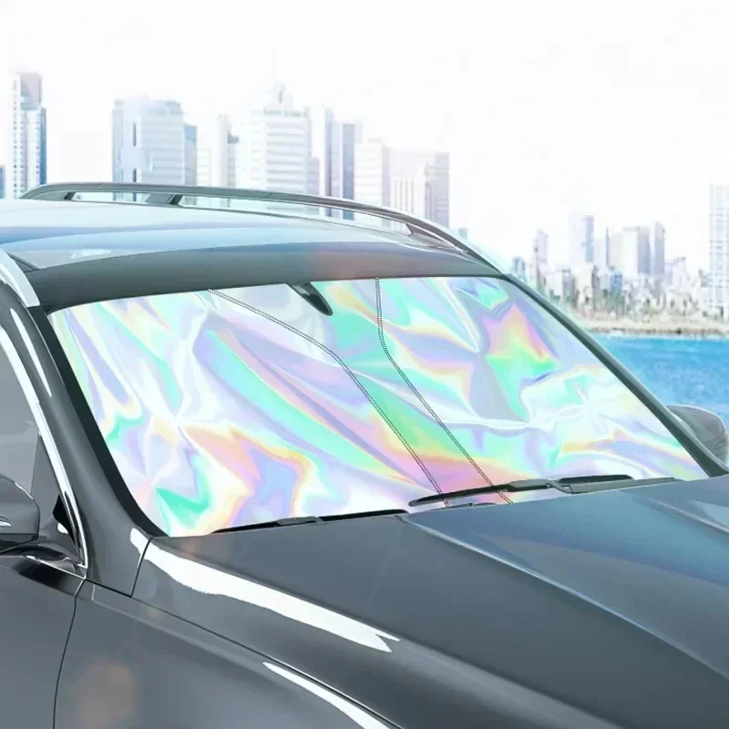 Car Sunshade Front Window Sunblock Thermal Insulation Blinds Interior Windshield Shade Cover Cooling Sunblock Accessories