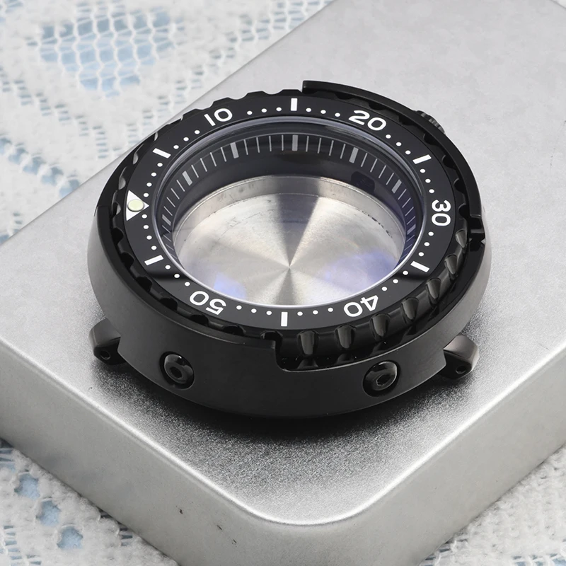 HEIMDALLR Watch case 47mm Stainless Steel SBBN Tuna Diver Watch Case Sapphire Fit Seiko mod For NH35/36 Automatic Movement 20Bar