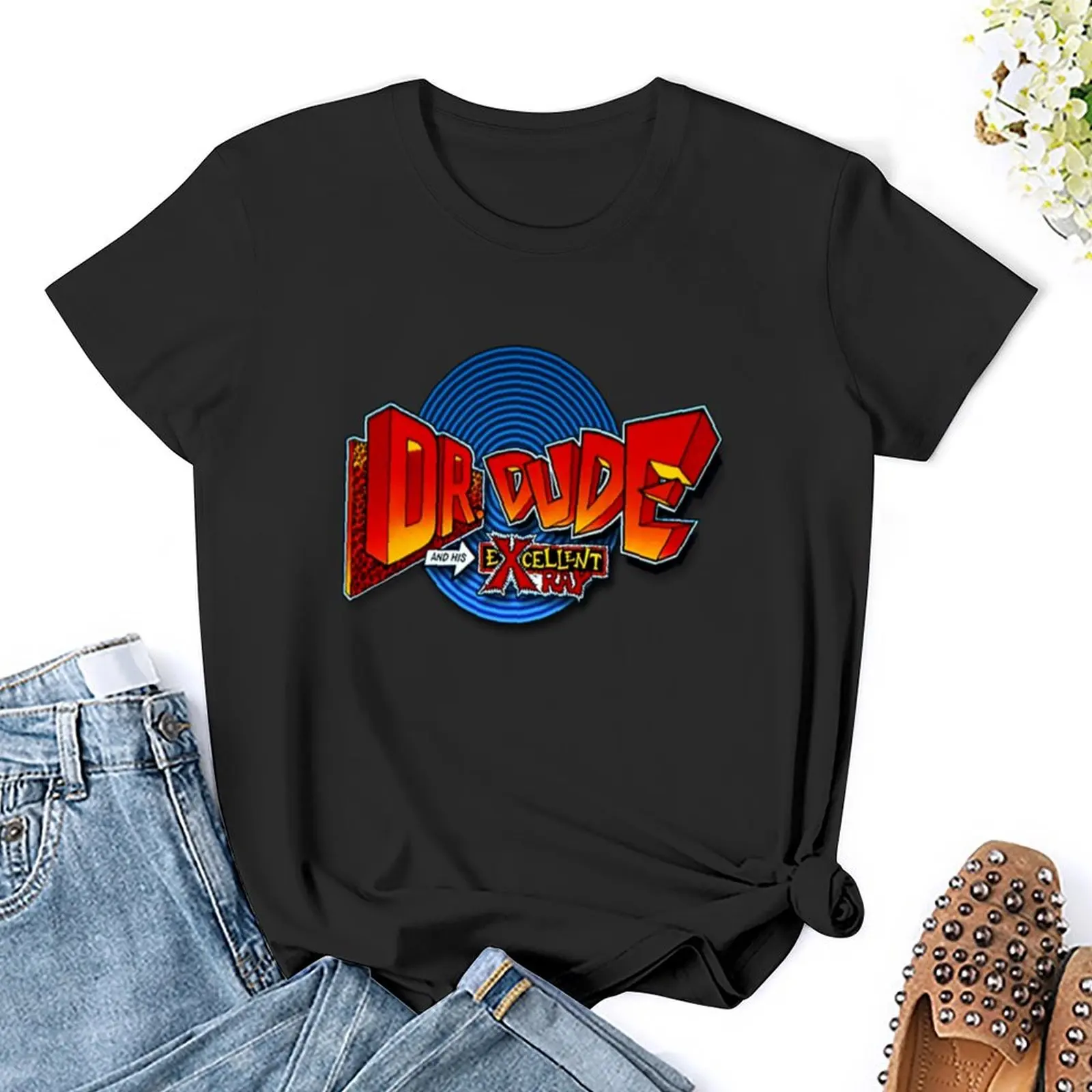 Dr. Dude-Camiseta Gráfica Feminina de Verão, Roupas Bonitas, Tops Engraçados