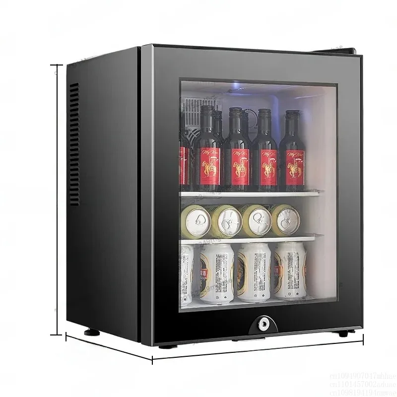 40L Small Refrigeration Mini Refrigerator With Glass Door, No Compressor