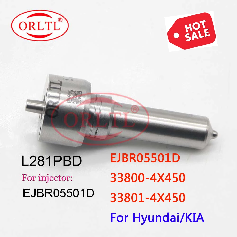 Sprayer L281PBD Common Rail Fuel Injector Spare Parts Nozzle L281PRD Nozzles for EJBR05501D 33800-4X450 33801-4X450