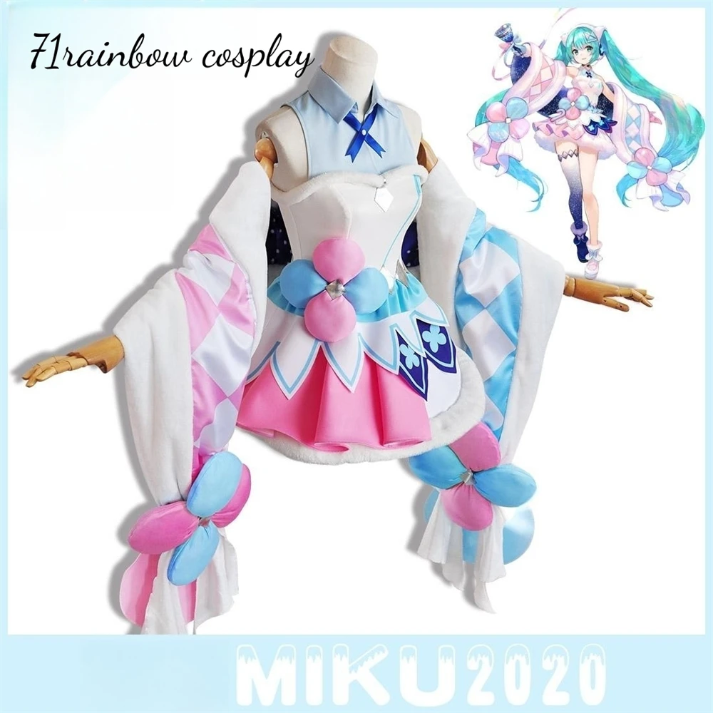 Miku Tokyo Magical Mirai 2020 Cosplay Costume Miku Christmas Cosplay Lovely Dress Anime Roleplay Uniforms Sets Clothes