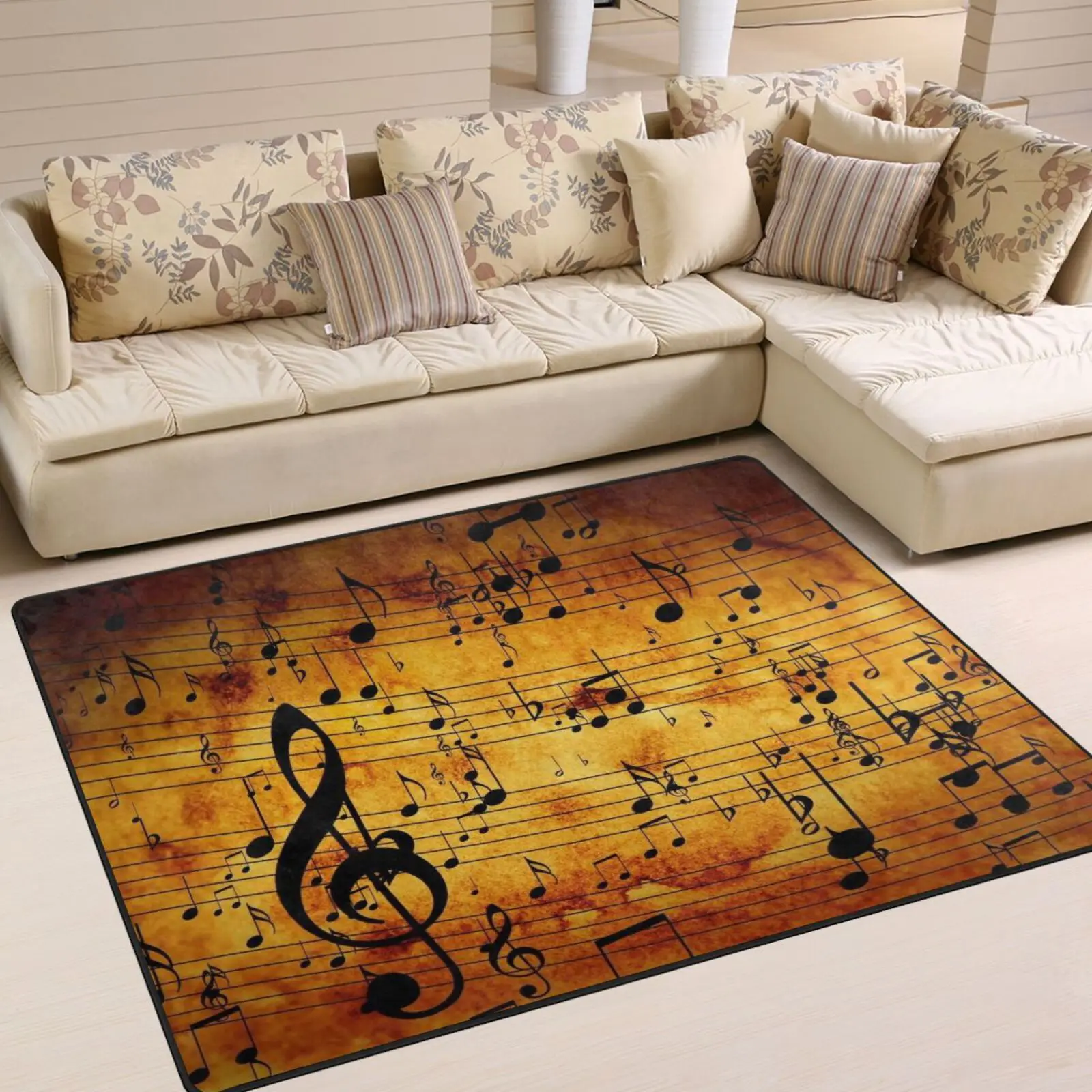 Music Imagecustom made room Doormat Entrance Welcome Mat Hallway Doorway Bathroom Kitchen Rugs Floor Mats Carpet DIY