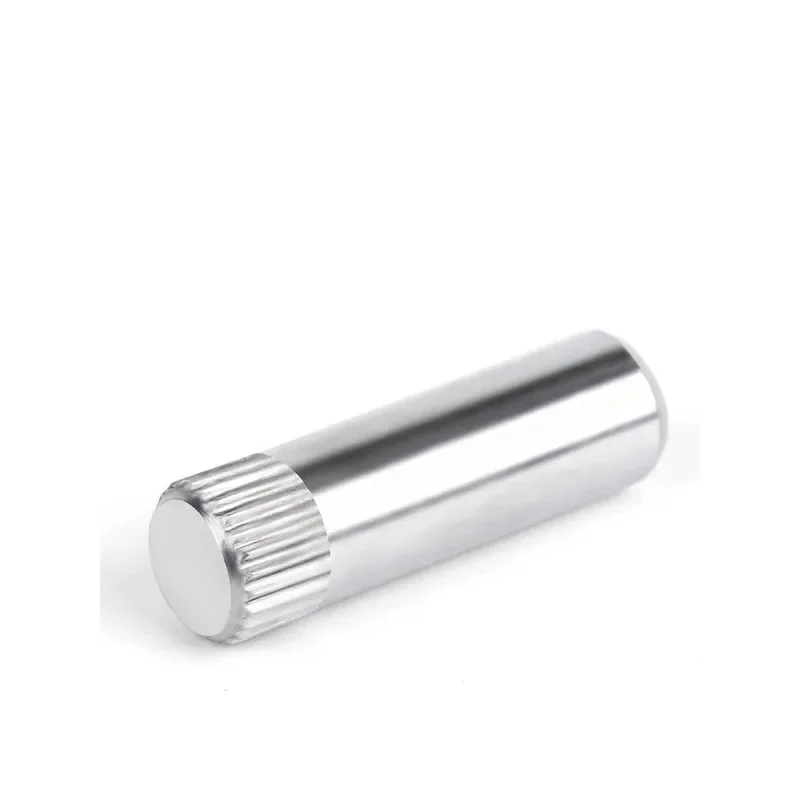 

M1.5-M5 304 Stainless Steel Cylindrical Pin Single Knurled Parallel Dowel - Solid Connecting Rod Shaft for Precision Positioning