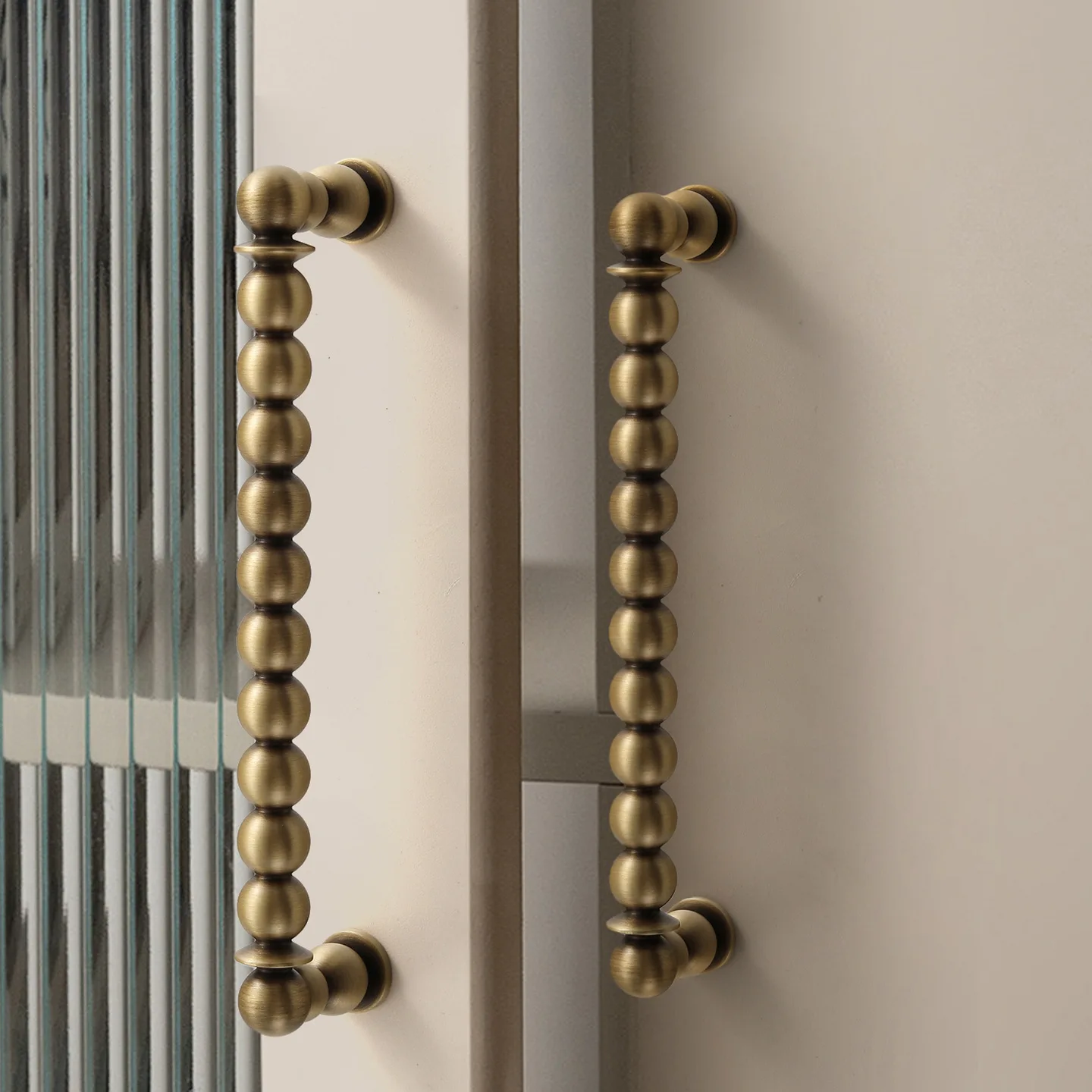Nordic Solid Brass Furniture Handles Gold / Bronze Handles for Wardrobe and Drawer Luxury Creativity Kitchen Cabinet Handles