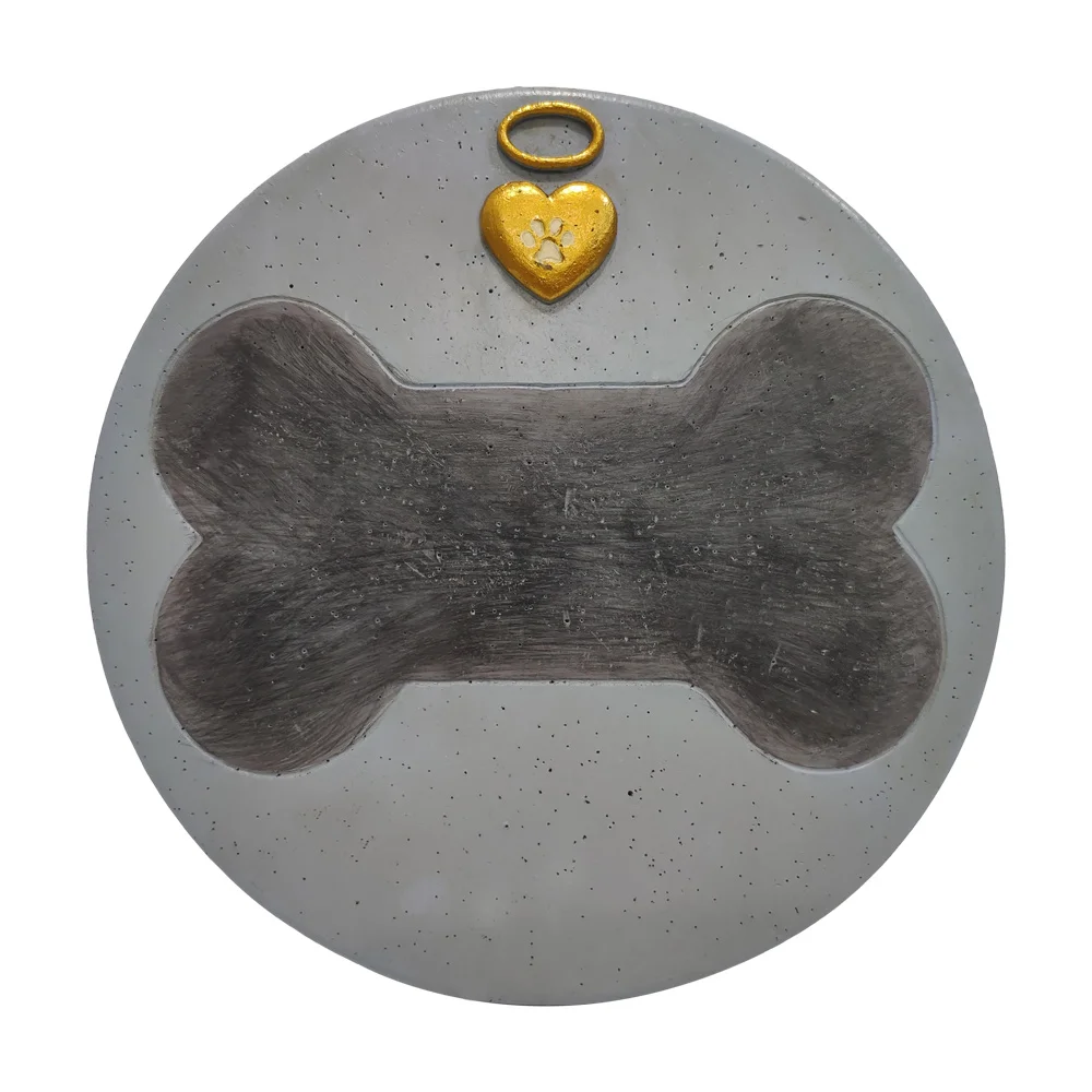 

Pet Memorial Gift Round Puppy Tombstone Small Item Garden Decoration Recommend