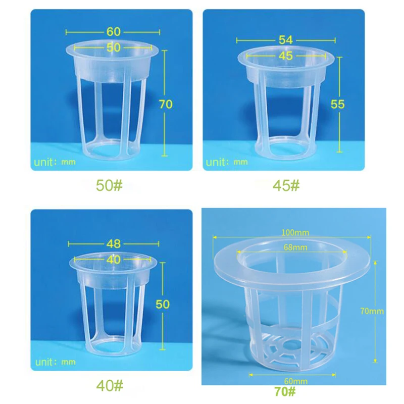 Hydroponic Colonization Mesh Plant Flower Grow Pot Net Nursery Cup Basket Holder Vertical Garden Vegetable Planting Pots E2