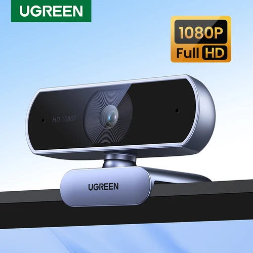 UGREEN-minicámara Web con USB para ordenador portátil, Webcam HD de 1080P, con micrófonos duales para Youtube, Zoom, videollamadas, 2K