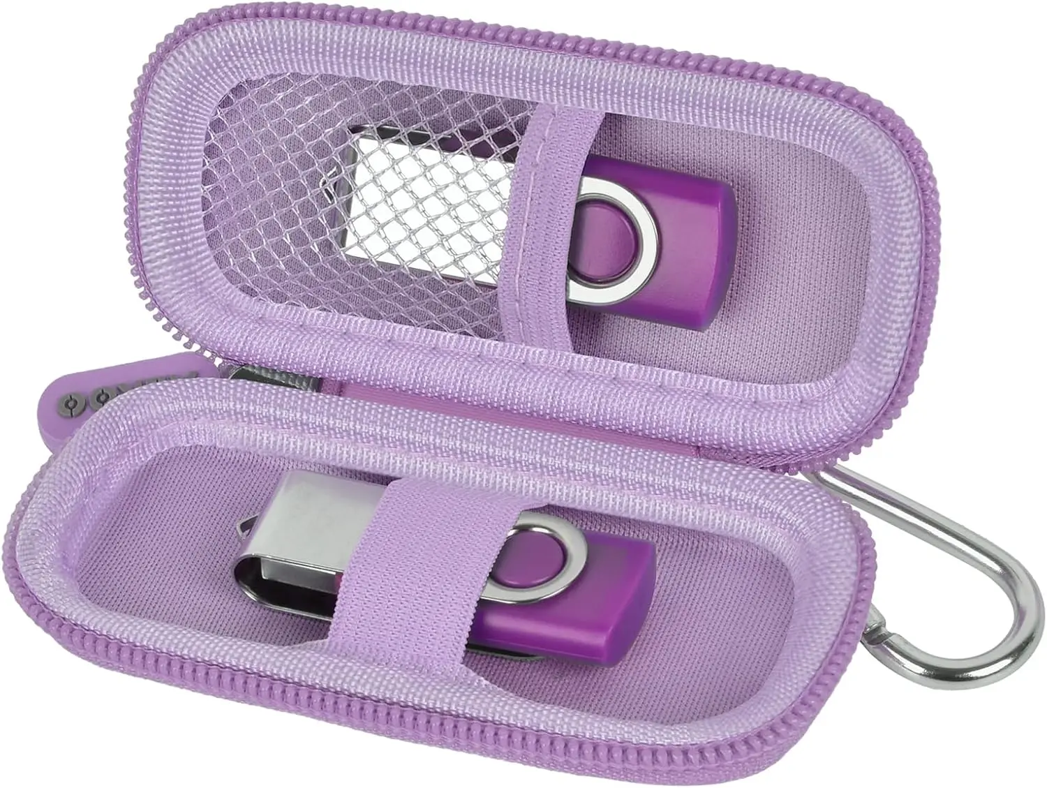 

Светло-фиолетовый чехол для USB-флешки и держатель для SD-карт для безопасного хранения и организации